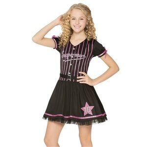 Superstar Cutie Black and Pink Kids Costume Totally Ghoul size small Halloween